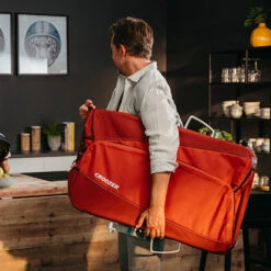 Remorque Vélo Utilitaire Cargo Kalle Croozer 92 Litres -Lecyclo Remorque velo cargo Croozer kalle rouge 6