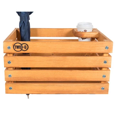 Caisse Vélo En Bois Sur Porte Bagages Avant Two-O 3 Caisse Vélo En Bois Sur Porte Bagages Avant Two-O