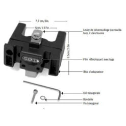 Fixation Pour Guidon Avec Serrure Ortlieb -Lecyclo fixation pour guidon avec serrure ortlieb full 4