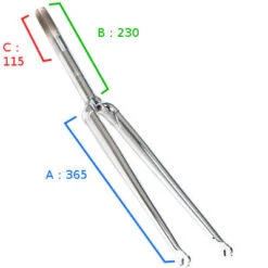 Fourche Droite Chromée 1 Pouce - BLB Classic 9 Fourche Droite Chromée 1 Pouce - BLB Classic -Lecyclo fourche droite chromee 1 pouce blb classic full 4