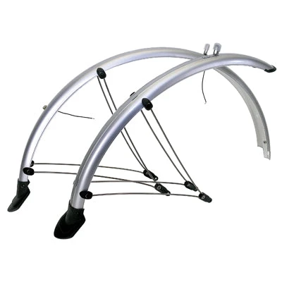 Messingschlager Paire De Garde Boue Pour Vélo 26 Pouces Avec Câble électrique - 60 Mm 3 Messingschlager Paire De Garde Boue Pour Vélo 26 Pouces Avec Câble électrique - 60 Mm