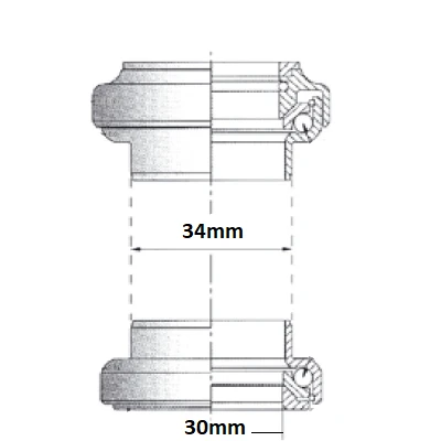Jeu De Direction Tange 1 1/8 Diamètre 28,6 Mm 4 Jeu De Direction Tange 1 1/8 Diamètre 28,6 Mm – Image 2