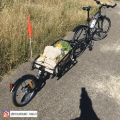 Remorque Vélo Mono Roue Avec Amortisseur -Lecyclo remorque velo cylotourist176679