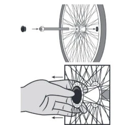 Roue 20 Pouces Pour Remorque Vélo Y-Frame Carry Freedom -Lecyclo roue 20 pouces pour remorque velo y frame carry freedom 2