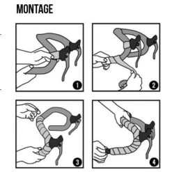 Bike Ribbon Ruban Pour Cintre De Vélo Cork Plus Uni Noir - BikeRibbon -Lecyclo ruban pour cintre de velo cork plus uni noir bikeribbon full 5