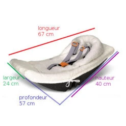 Siège Bébé Coque Weber Pour Remorques Vélo Enfant -Lecyclo siege bebe coque weber pour remorques velo enfant full 4