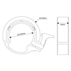 Sonnette Pour Vélo Classic Large Noire Knog Oi 9 Sonnette Pour Vélo Classic Large Noire Knog Oi -Lecyclo sonnette pour velo classic large noire knog oi full 4