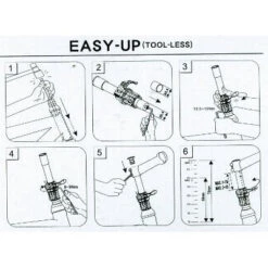 Tube Aheadset à Réglage Rapide En Hauteur Easy Up Satori -Lecyclo tube aheadset a reglage rapide en hauteur easy up satori full 4