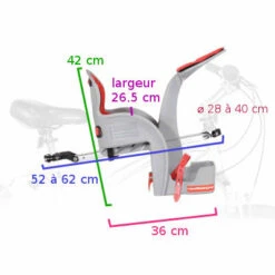 WeeRide DeLuxe Siège Enfant Avant Pour Vélo 14 WeeRide DeLuxe Siège Enfant Avant Pour Vélo -Lecyclo weeride deluxe siege enfant avant marron pour velo full 6